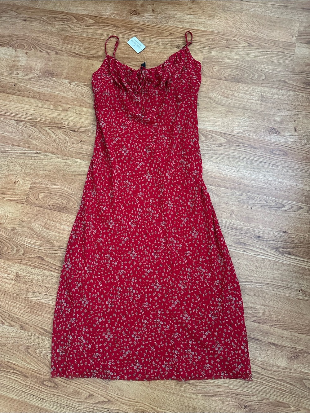 NWT Windsor Red Floral Midi/Maxi Dress L